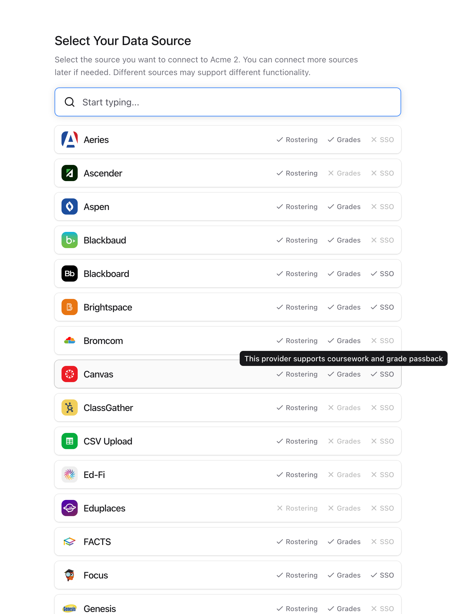 Provider Selection